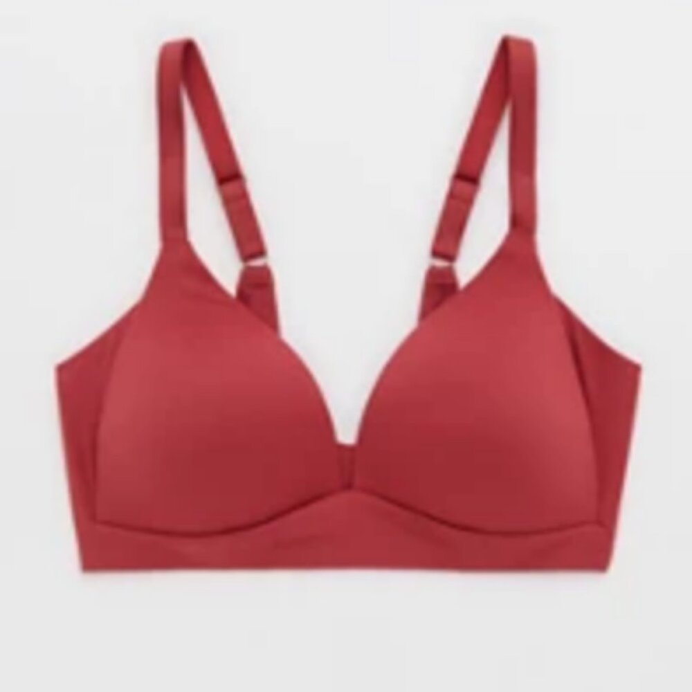 Aerie - Sunnie Lightly Lined Push-Up Wireless Red Bra (NWOT)